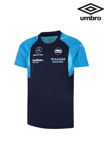 Umbro Blue Junior Williams Racing Training Jersey T-Shirt (N05903) | £40