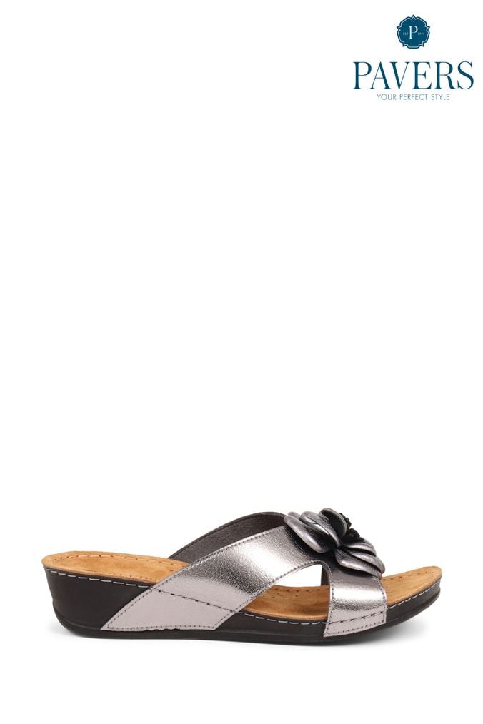 Pavers silver wedge sandals new arrivals