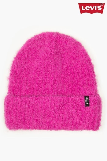 Levi's® Pink Fuzzy Beanie (N06341) | £30