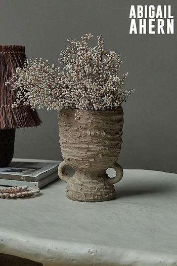Abigail Ahern Natural Large Artana Textured Vase (N06445) | £38