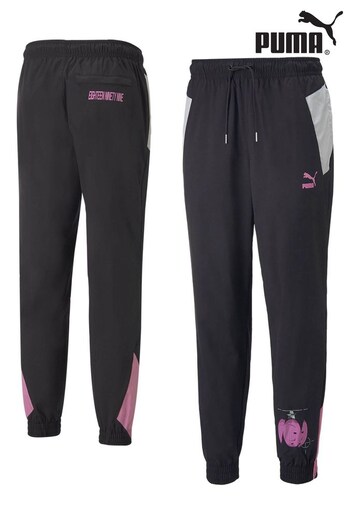 Puma Black/Purple AC Milan Football Statement Woven Trousers (N06475) | £80