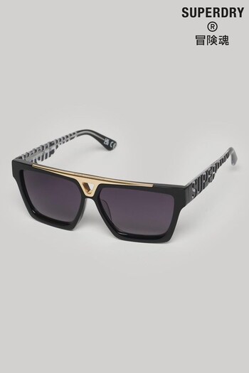 Superdry Black SDR Holland Sunglasses (N06545) | £60