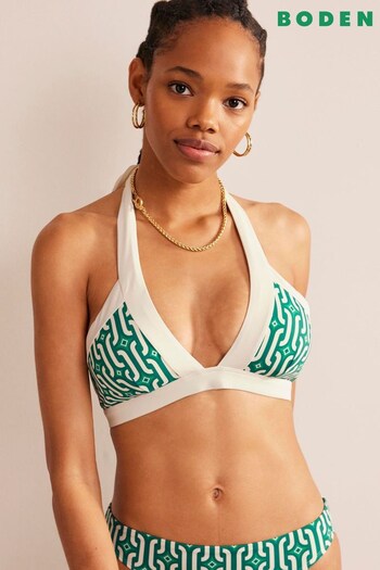 Boden Green Ithaca Halter Bikini Top (N06714) | £38