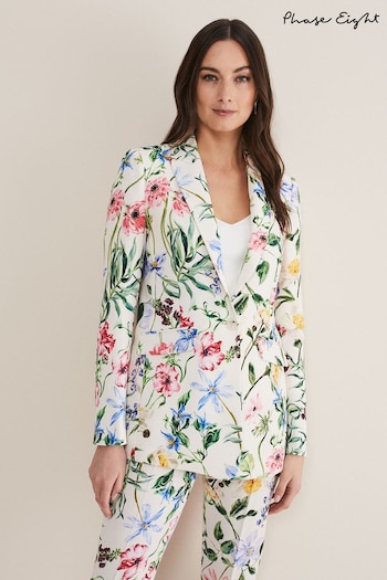 Phase Eight Natural Ulrica Floral Blazer (N06718) | £179