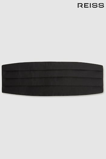 Reiss Black Cameron Silk Cummerbund (N06895) | £68