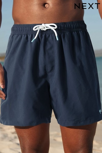 Navy Blue Palm Logo Essential Swim Hooded Shorts (N06960) | £15