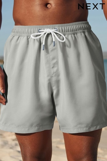 Grey Plain Basic Swim Shorts (N06968) | £15