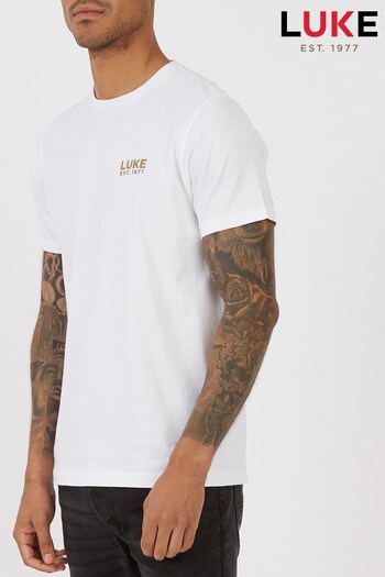 Luke 1977 White Back 4 T-Shirt (N07041) | £45