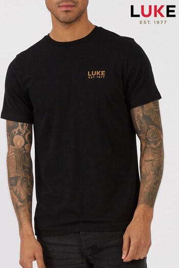 Luke 1977 Back Black T-Shirt (N07050) | £45