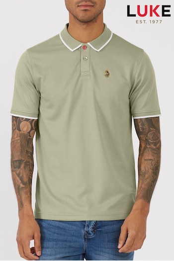 Luke 1977 Green Meadtastic Polo Shirt (N07071) | £55