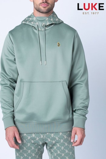 Luke 1977 Green Lion Share Hoody (N07083) | £95