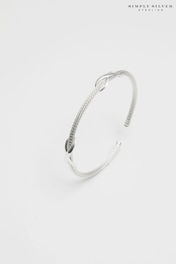 Simply Silver Silver Double Infinity Cuff Bracelet (N07129) | £80
