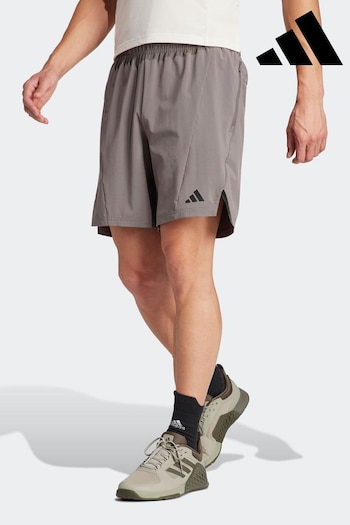 adidas Brown Designed for Training Workout Shorts (N07246) | £35