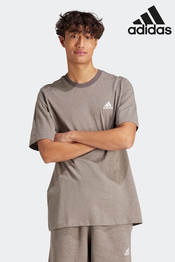 Adidas Grey Sportswear Seasonal Essentials Mélange T-Shirt (N07259) | £28