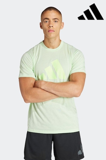 adidas Green Train Essentials Feelready Logo Training T-Shirt (N07265) | £25