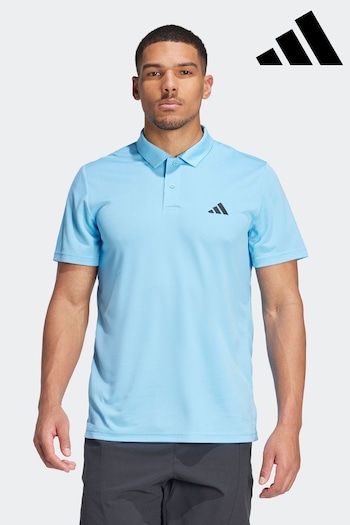 Silver Light Blue Train Essentials Training Polo Pique Shirt (N07267) | £25