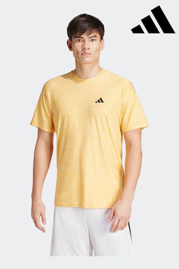 adidas Orange Train Essentials Stretch Training T-Shirt (N07269) | £23