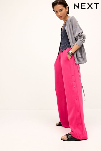 Pink Soft Jersey Popper Side Trousers (N07344) | £38