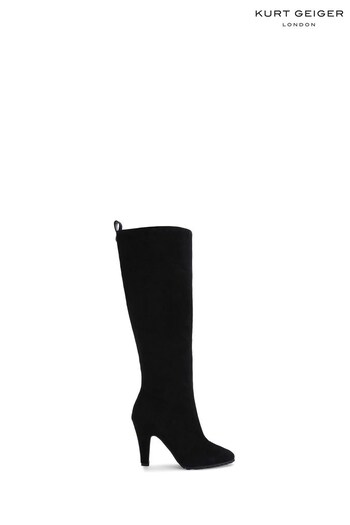 Kurt Geiger London Shoreditch Knee Black Boots (N07397) | £249