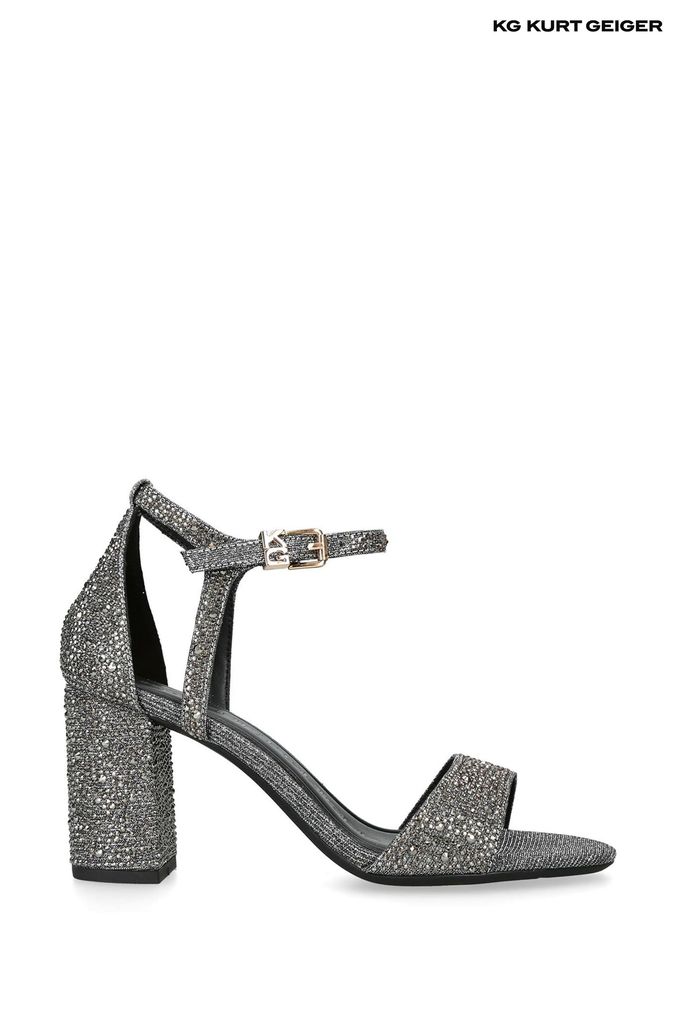 Grey block heel best sale sandals uk