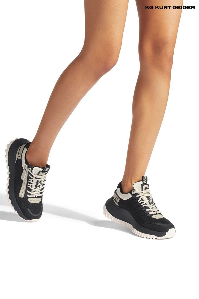 Next womens black trainers top