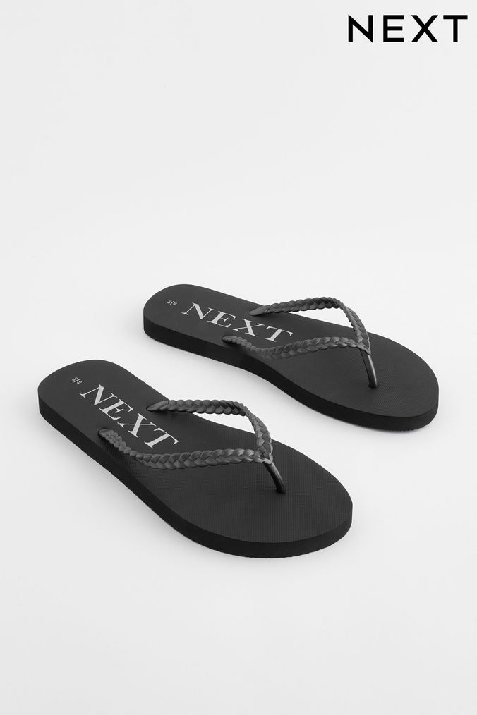 Black flip flops dressy best sale