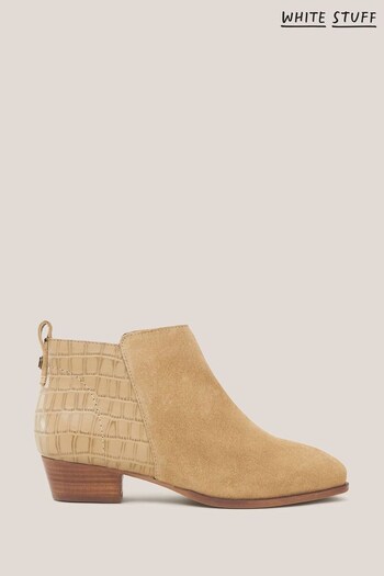 White Stuff Natural Willow Leather Ankle Boots (N07424) | £79