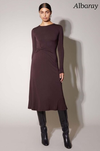 Albaray Purple Knot Front Dress (N07501) | £89