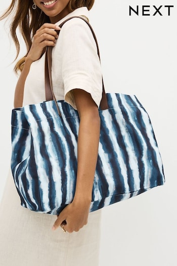 Blue Stripe Beach Bag (N07543) | £16