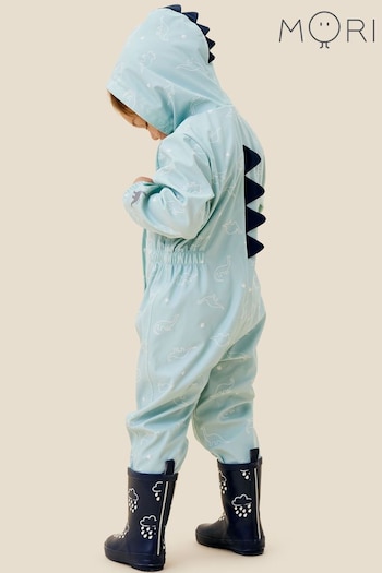 Mori Dino Green Recycled Waterproof Rain Suit (N07597) | £64