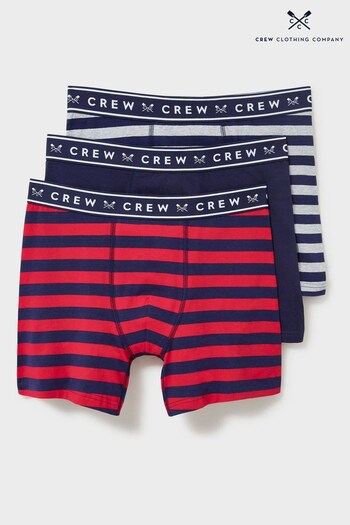Crew Clothing Company Blue Stripe Cotton Boxers (N07606) | £35