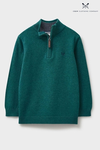 Crew Clothing Company Green Cotton Casual Sweater (N07607) | £32 - £40