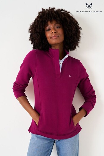 Crew Clothing Company Pink Cotton Casual Sweat Top (N07612) | £59