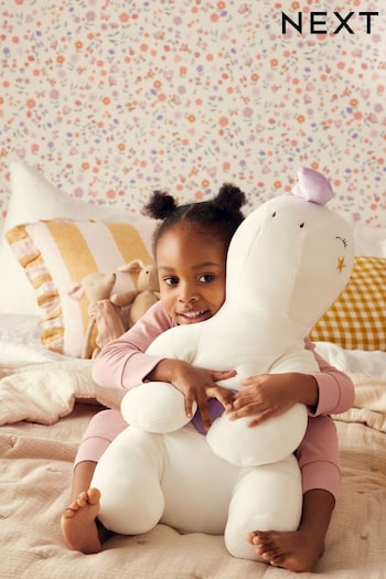 White Unicorn Extra Large Super Soft Squidge Toy Cushion (N07662) | £28