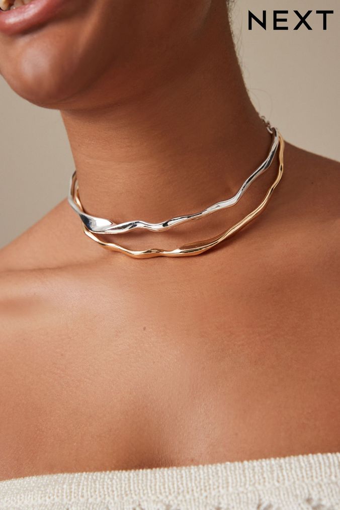 Choker Necklaces Gold Silver Choker Necklaces Next UK