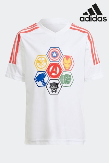 adidas White continentalwear X Marvel Avengers T-Shirt (N07858) | £23