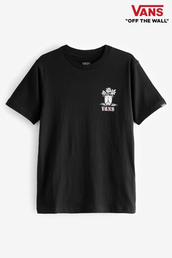 Vans marshmallow Boys Peace Head Black T-Shirt (N07901) | £24