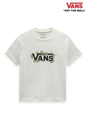 Vans Girls Floral White T-Shirt (N07930) | £24