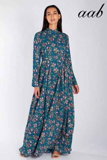 Aab Blue Lilium Maxi Dress (N07951) | £92