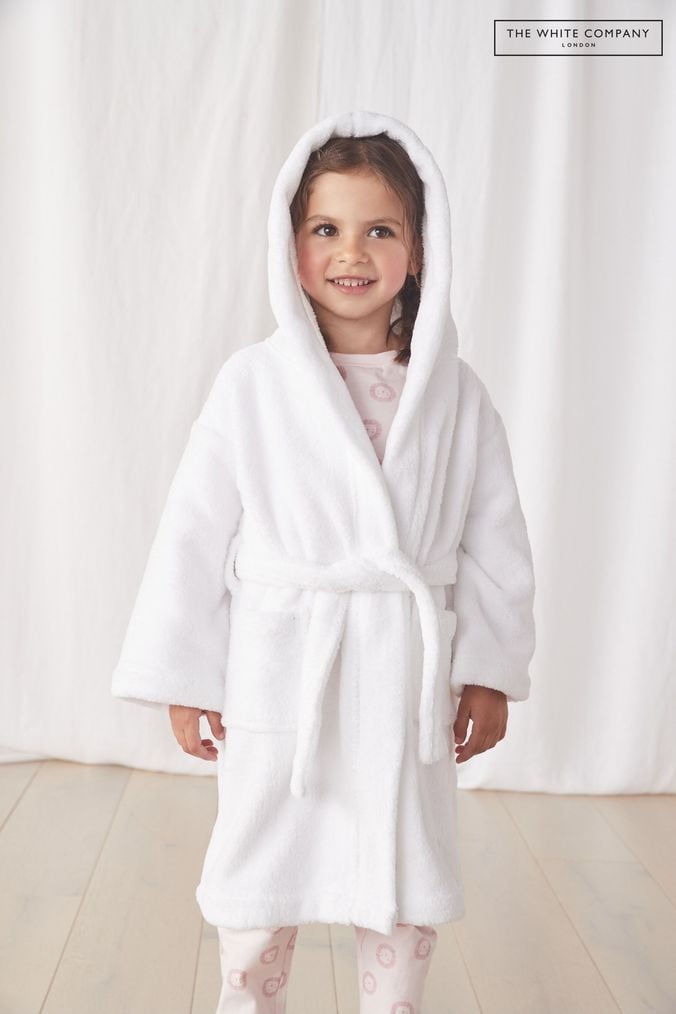 White company girls dressing gown deals