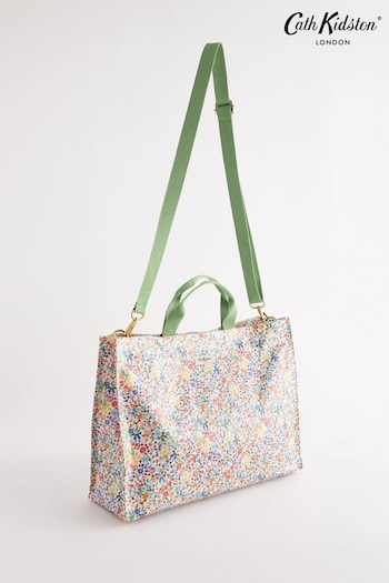 Cath Kidston Blue/Yellow Ditsy Floral Strappy Carryall Bag (N07977) | £50