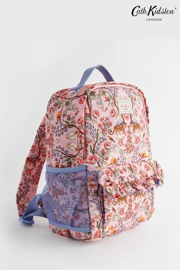 Cath Kidston Pink Floral Print Kids Frill Backpack (N09060) | £40