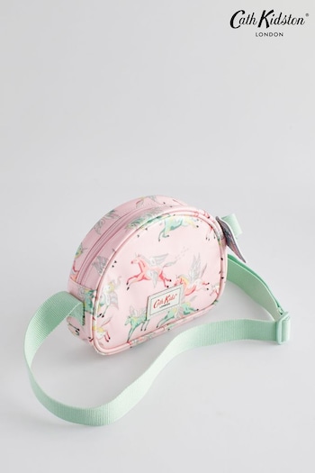 Cath Kidston Pink Unicorn Print Kids Half Moon Cross Body Bag (N09066) | £24