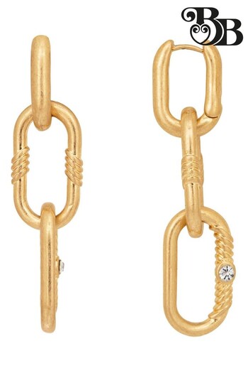 Bibi Bijoux Gold Tone 'Courage' Chunky Chain Earrings (N09083) | £25