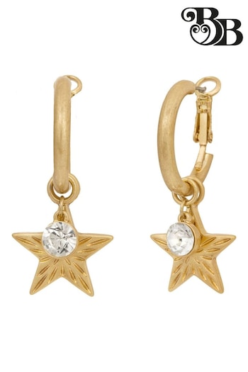 Bibi Bijoux Gold Tone Starburst Interchangeable Hoop Earrings (N09086) | £20