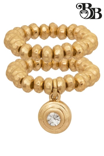 Bibi Bijoux Gold Tone 'Harmony' Adjustable Ring Set (N09089) | £30
