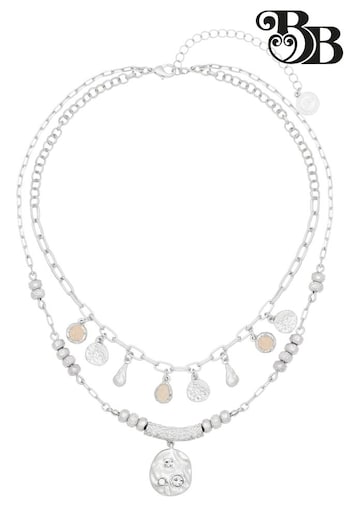 Bibi Bijoux Silver Tone Savanna Layered Necklace (N09091) | £45