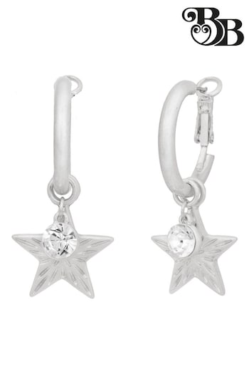 Bibi Bijoux Silver Tone Starburst Interchangeable Hoop Earrings (N09095) | £20