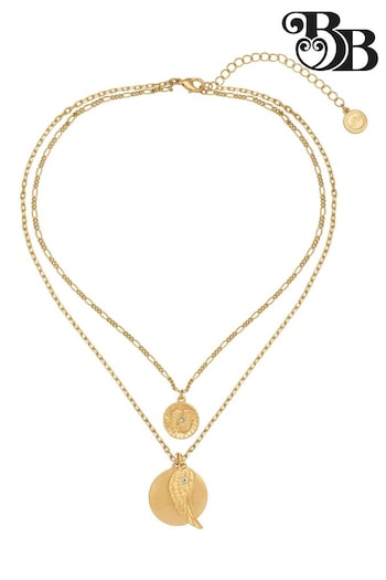 Bibi Bijoux Gold Tone Serenity Layered Charm Necklace (N09102) | £25