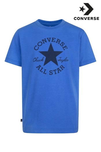 Converse Jacket Blue Logo T-Shirt (N09108) | £18